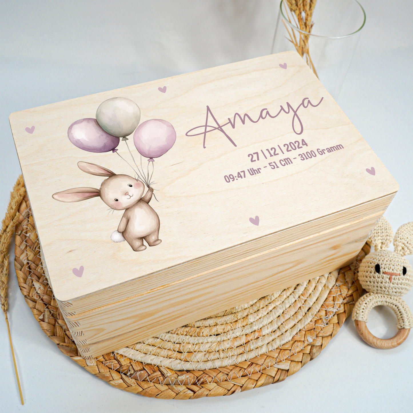 Personalized Memory Box - Baby Lion