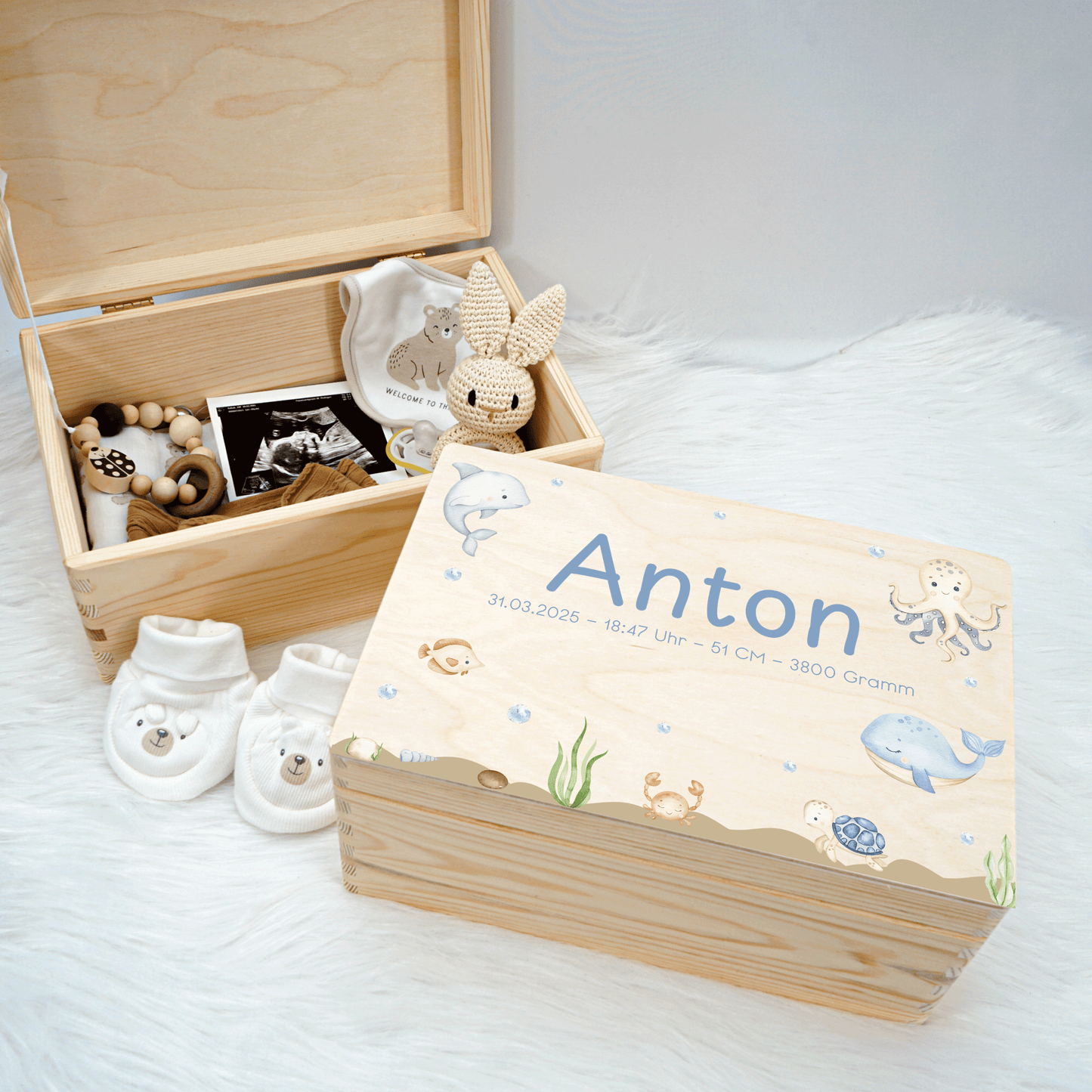 Personalized Memory Box - Baby Lion