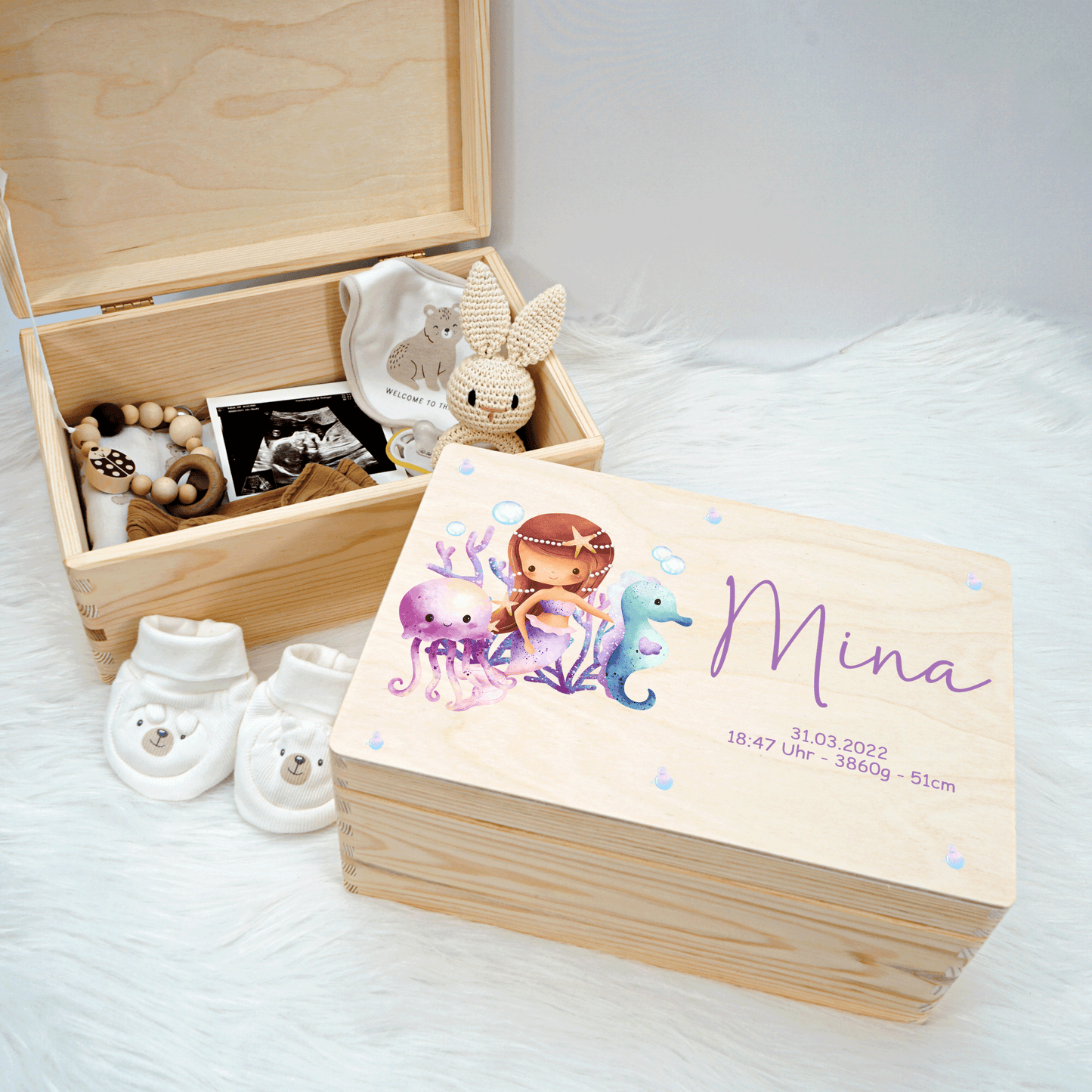Personalized Memory Box - Baby Lion