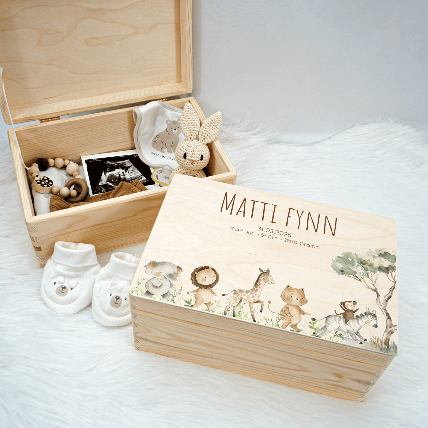 Personalized Memory Box - Baby Lion