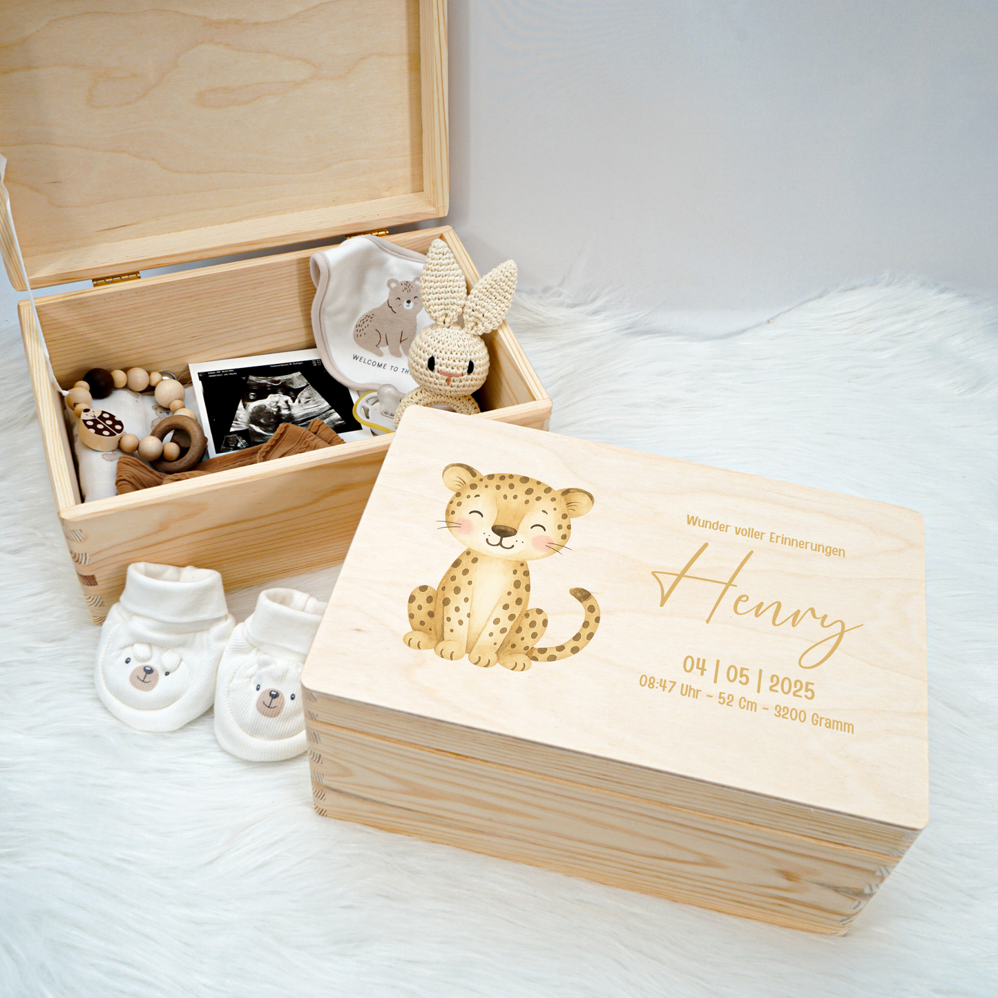 Personalized Memory Box - Baby Lion
