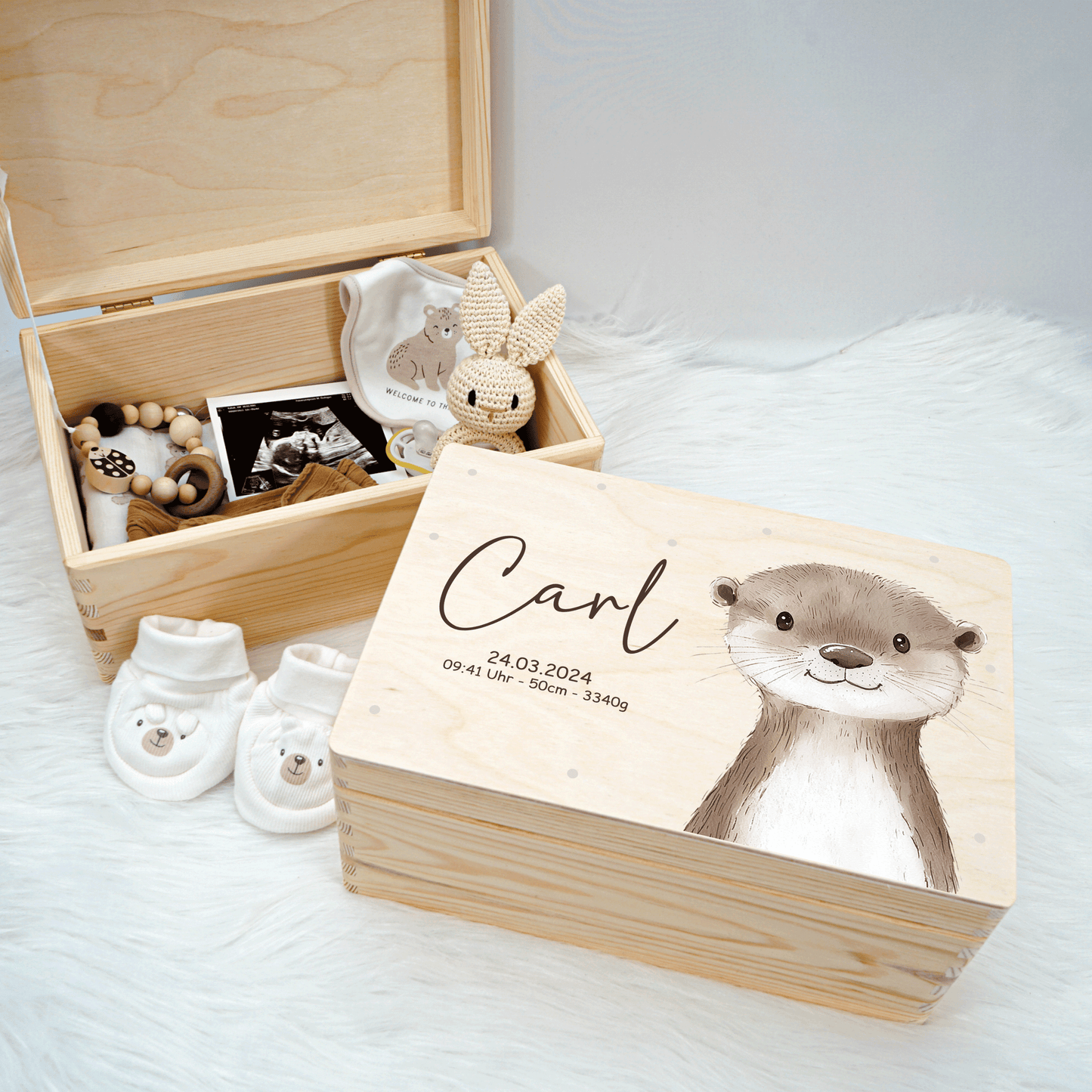 Personalized Memory Box - Baby Lion
