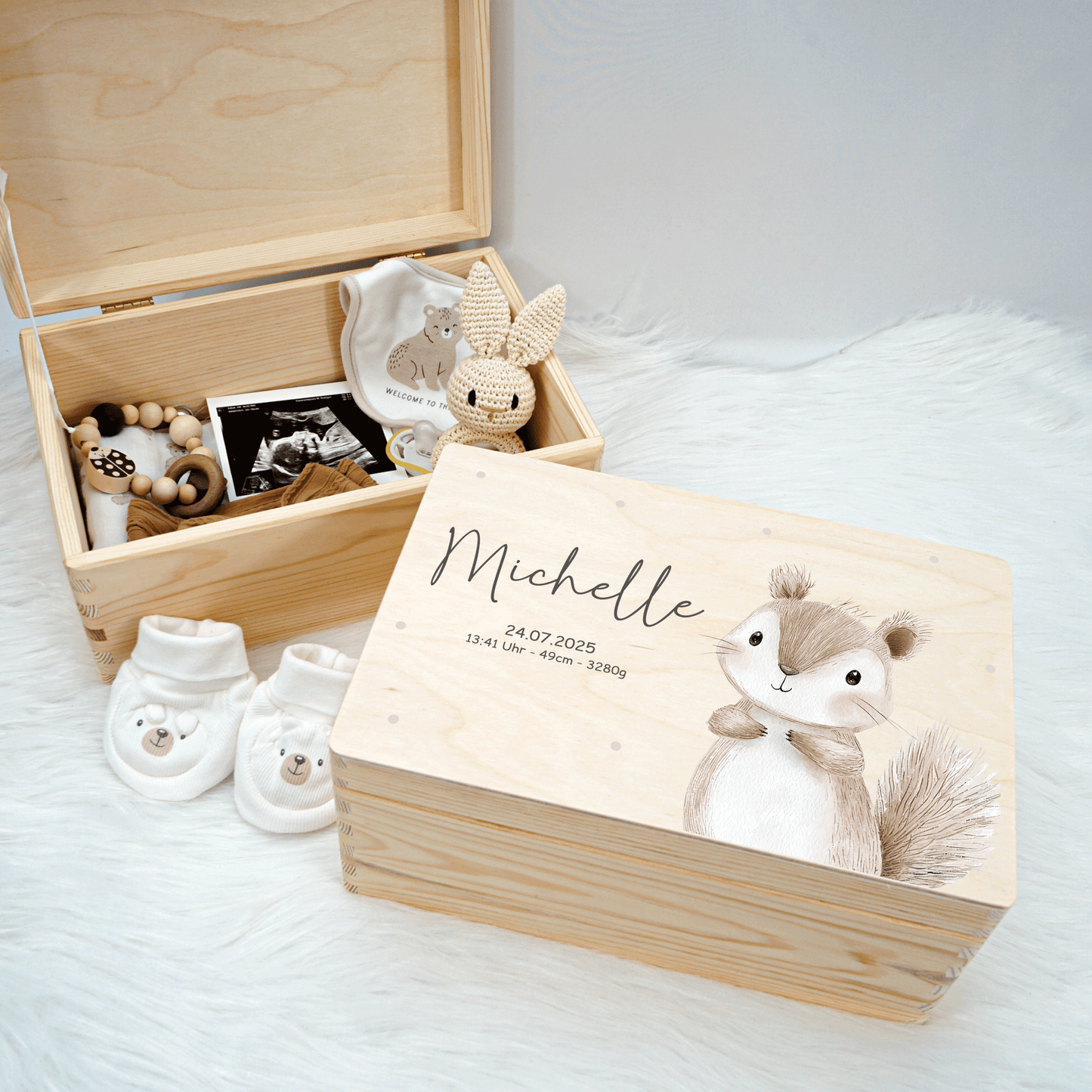 Personalized Memory Box - Baby Lion
