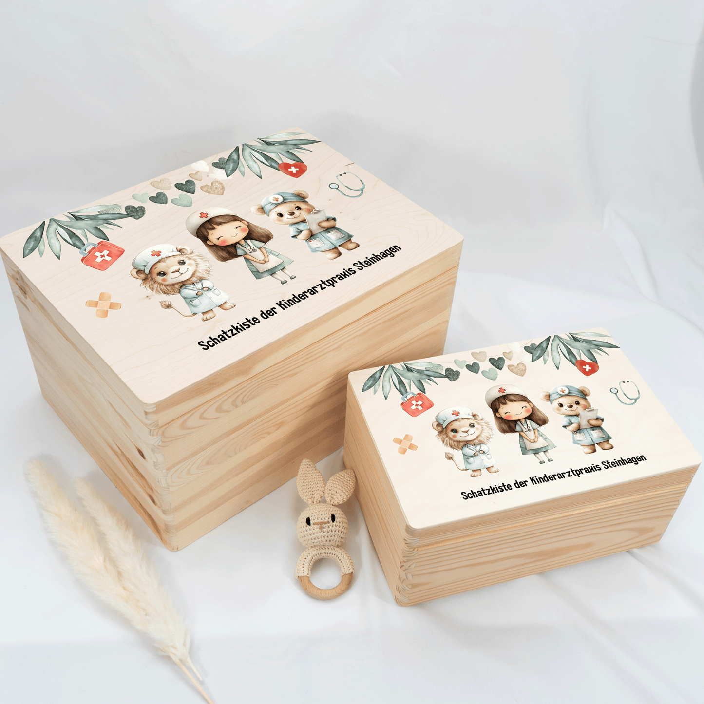 Personalisierte Erinnerungskiste - Kinderarzt Design