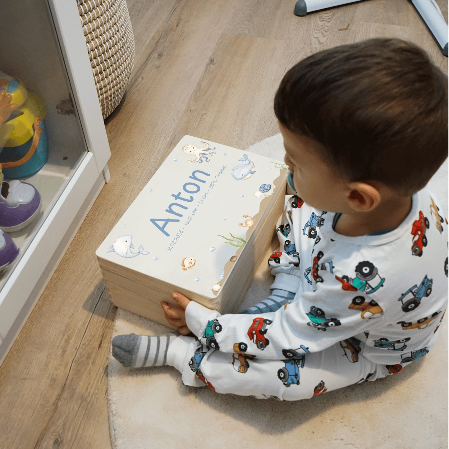 Personalized Memory Box - Baby Lion