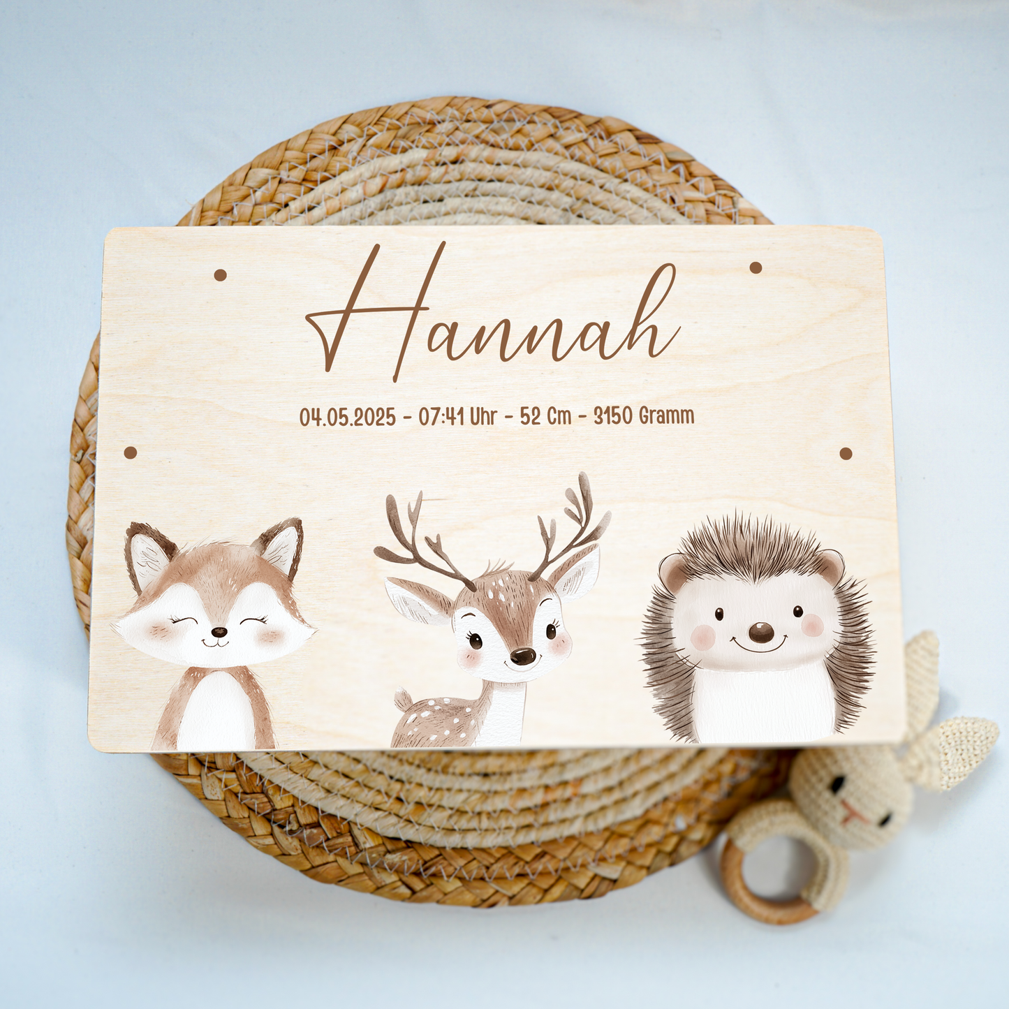 Personalized Memory Box - Baby Lion