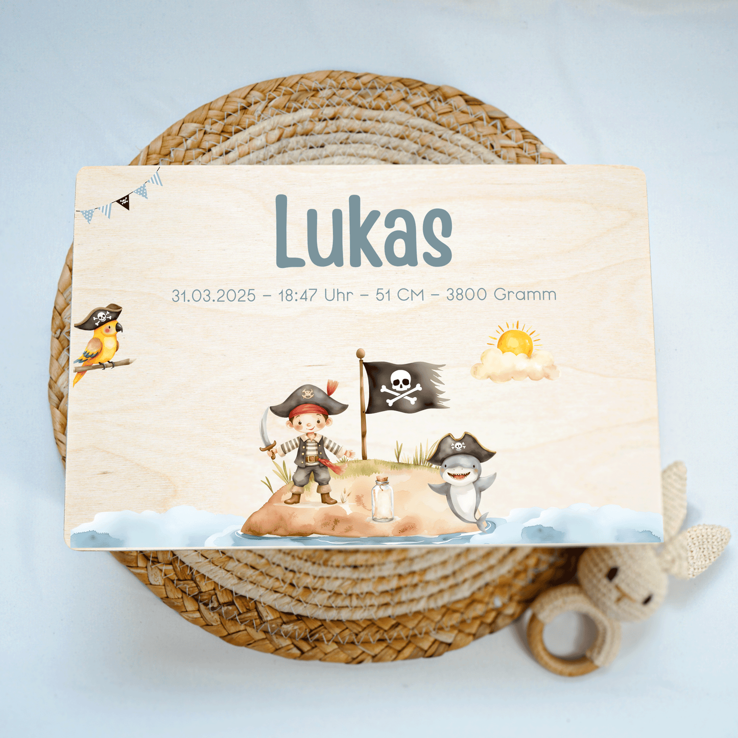 Personalisierte Erinnerungskiste - Piratenfreunde