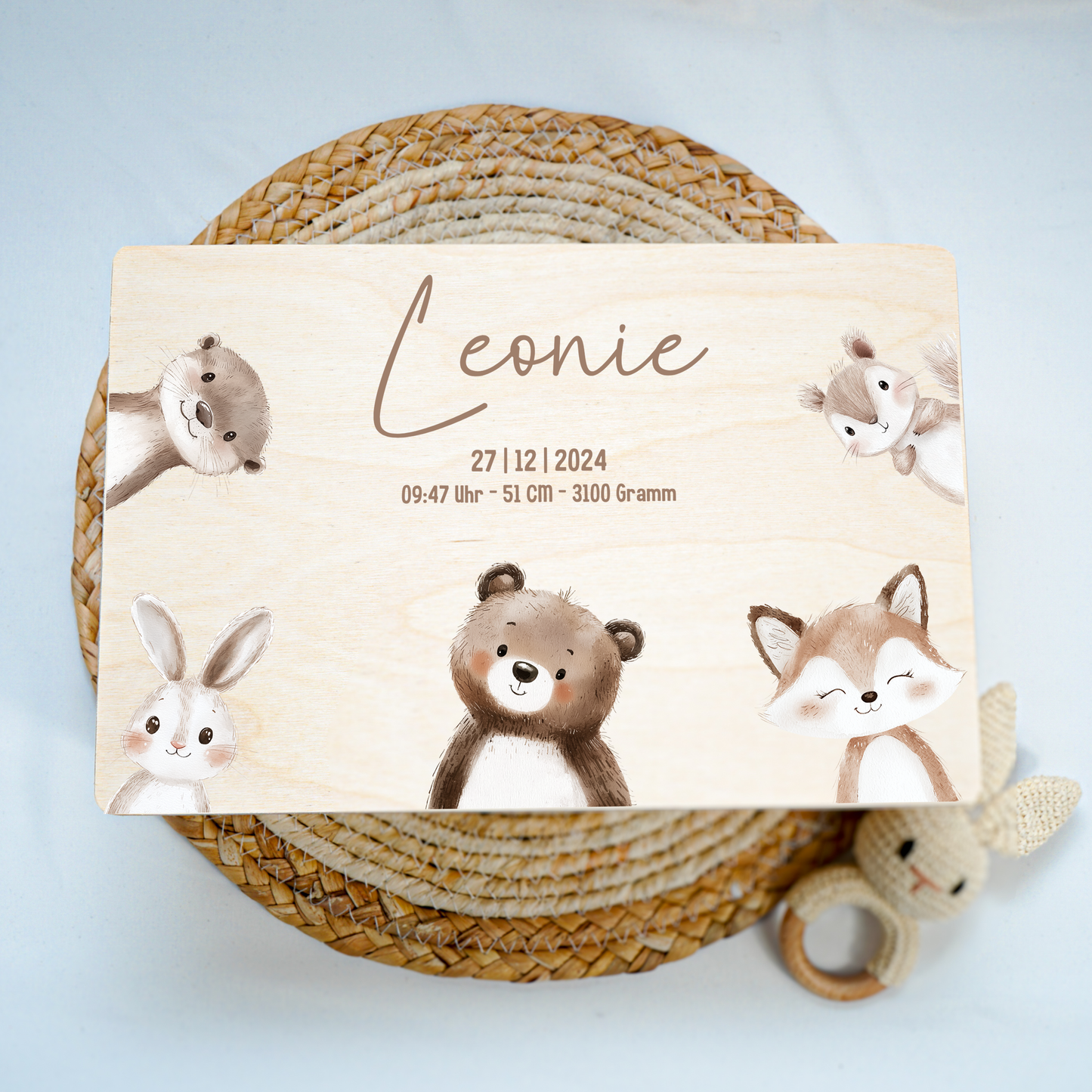 Personalized Memory Box - Baby Lion