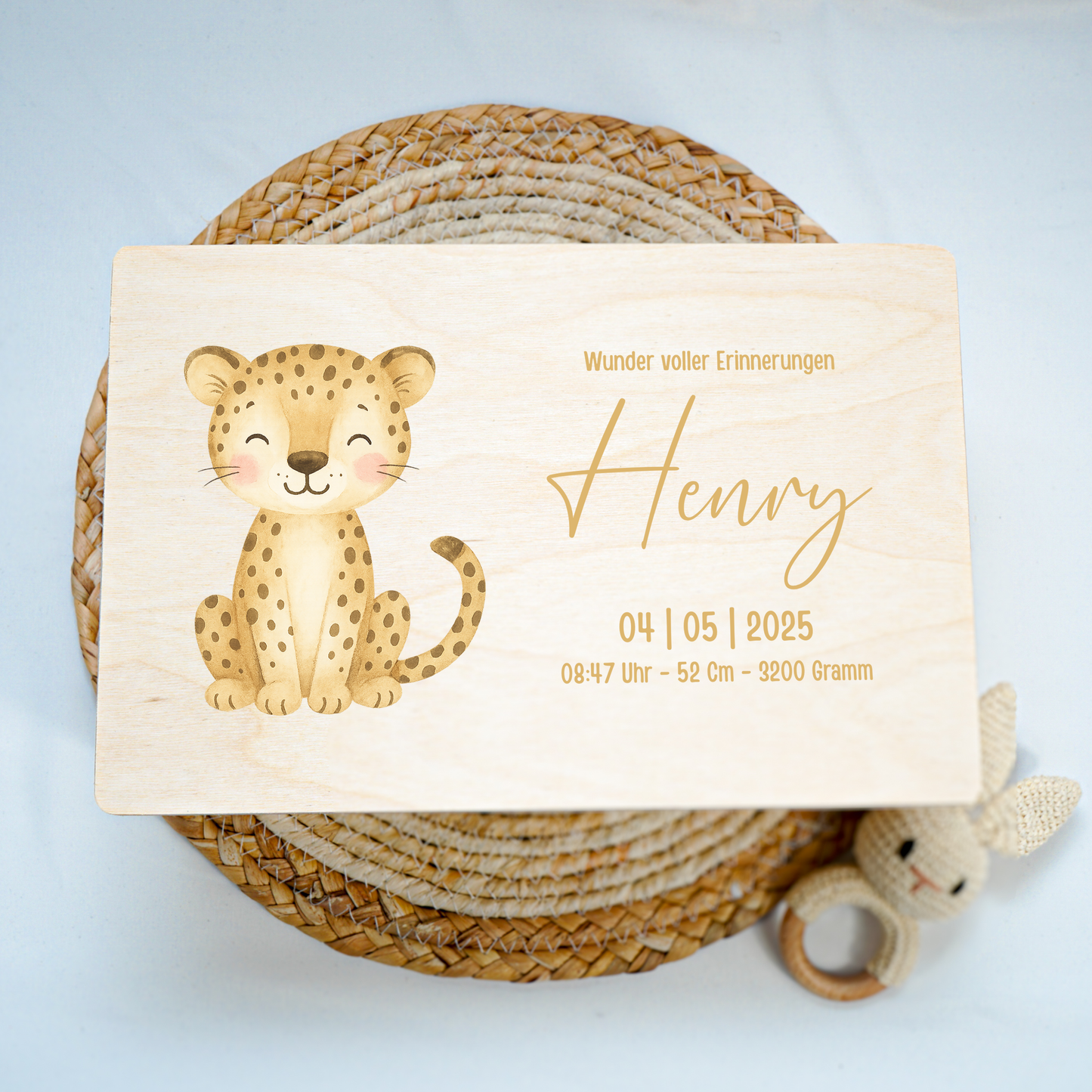 Personalized Memory Box - Baby Lion