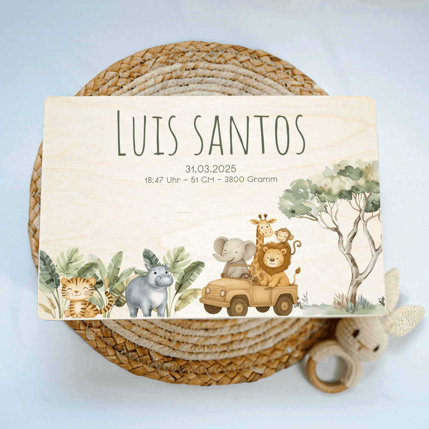 Personalized Memory Box - Baby Lion