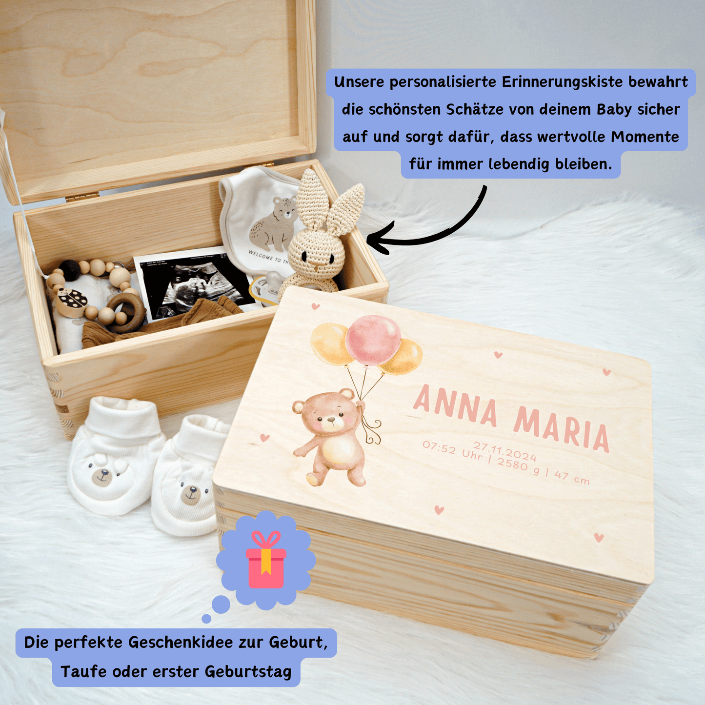 Personalisierte Erinnerungskiste - Kinderarzt Design