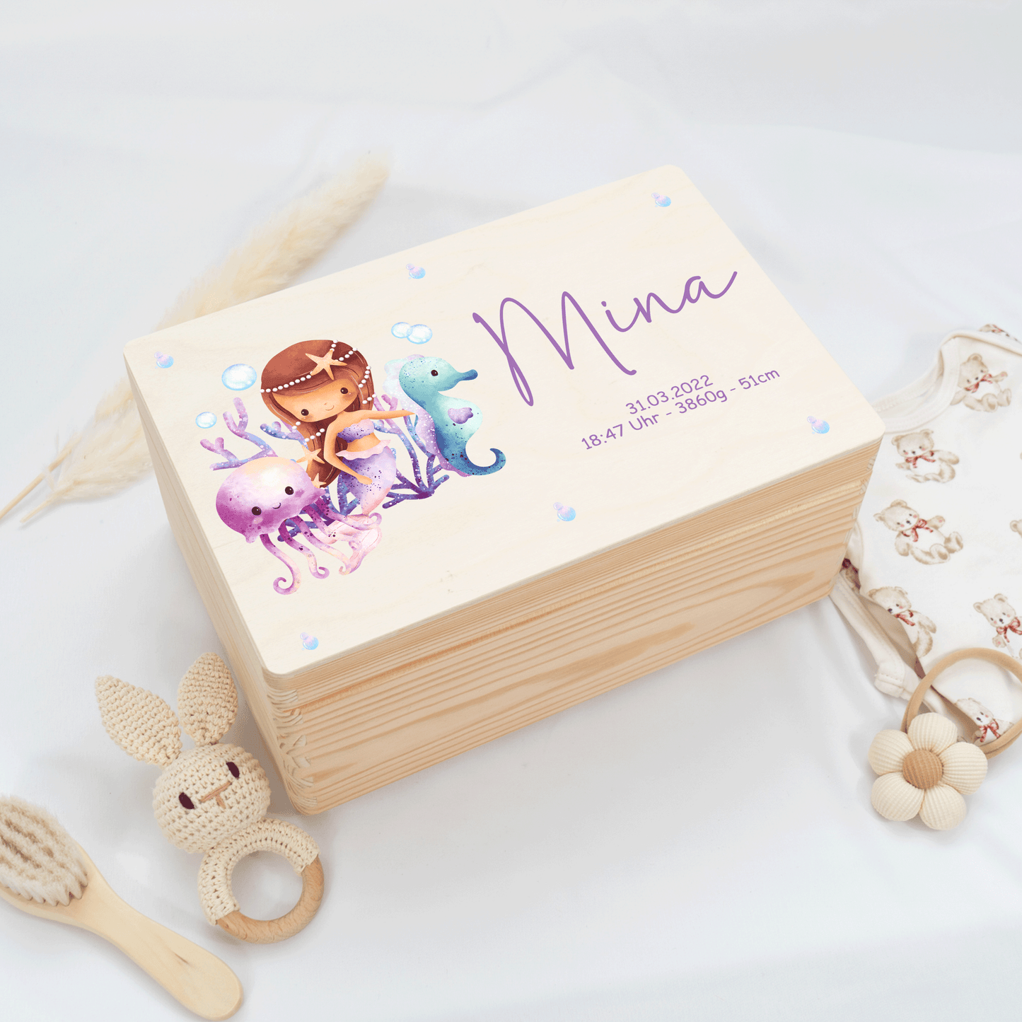 Personalized Memory Box - Baby Lion