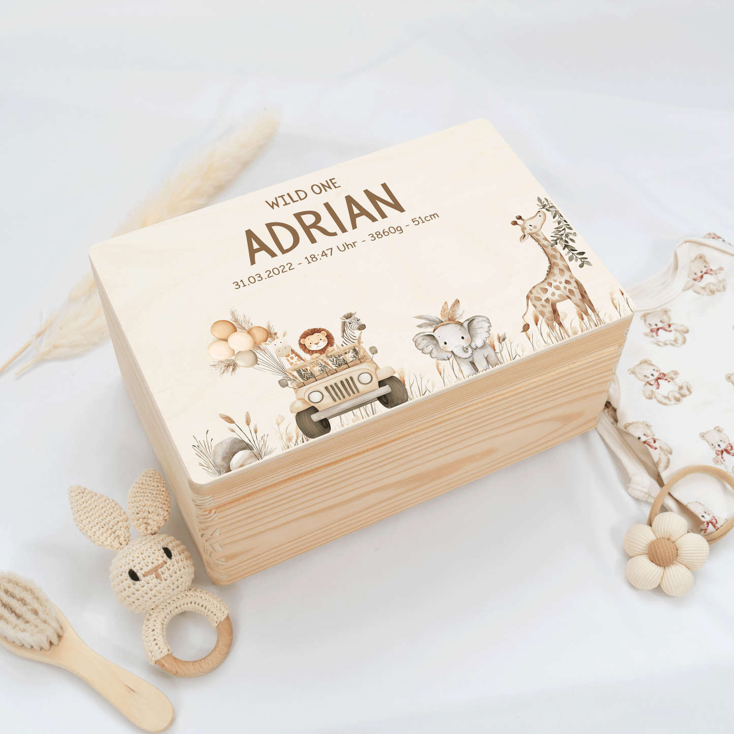 Personalized Memory Box - Baby Lion