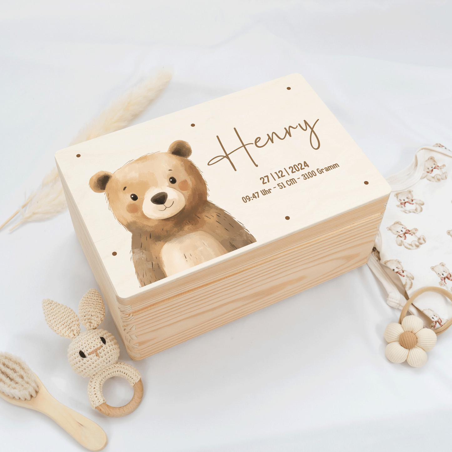Personalized Memory Box - Baby Lion