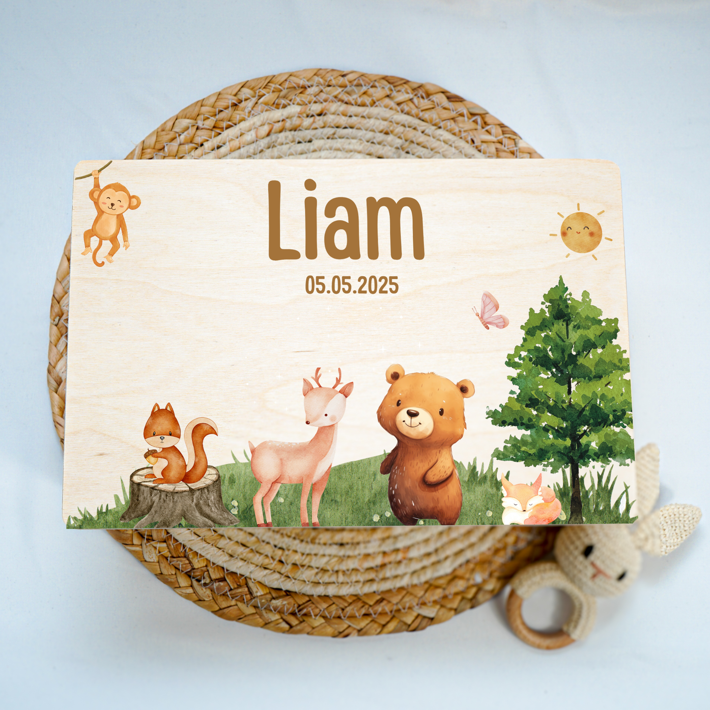 Personalized Memory Box - Baby Lion