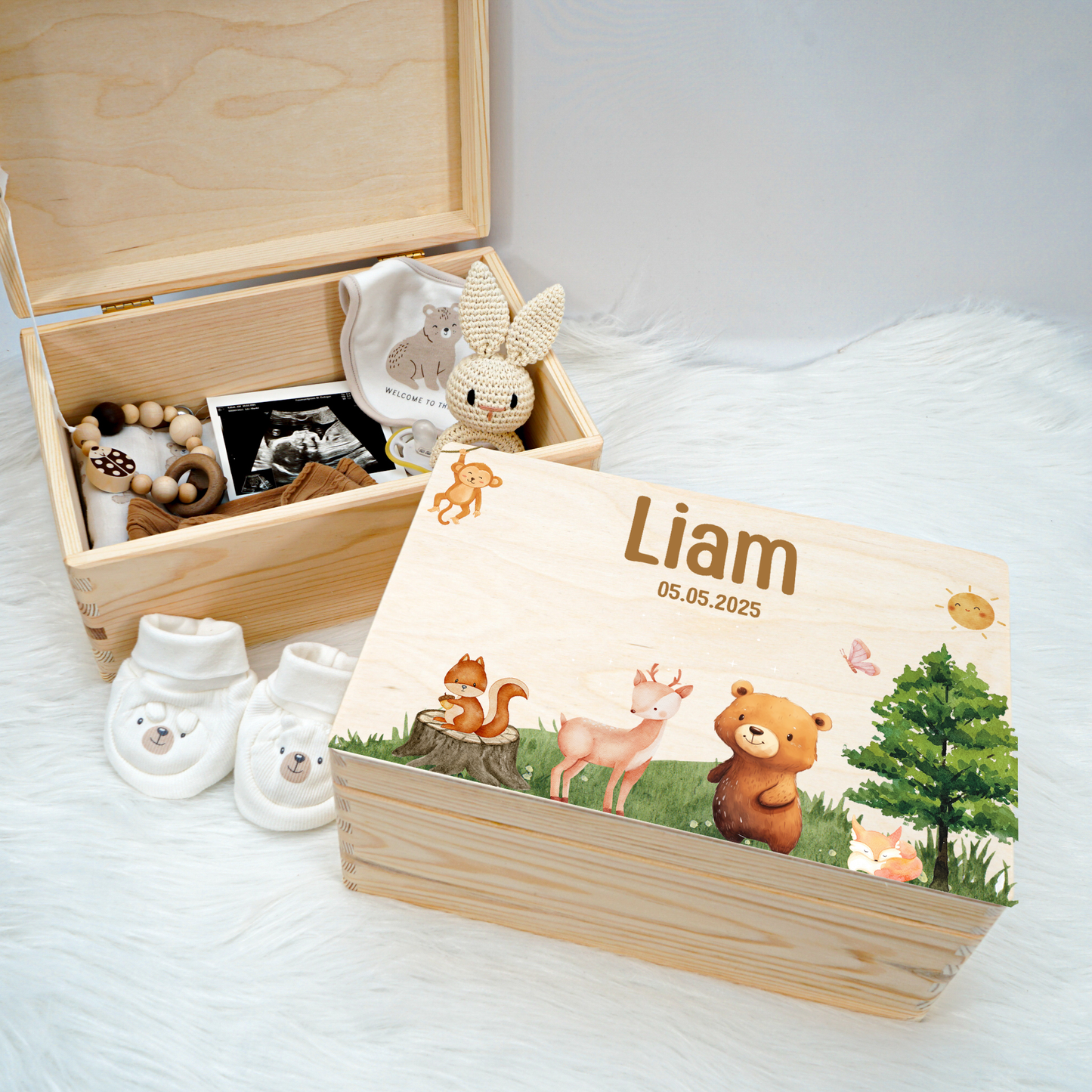 Personalized Memory Box - Baby Lion