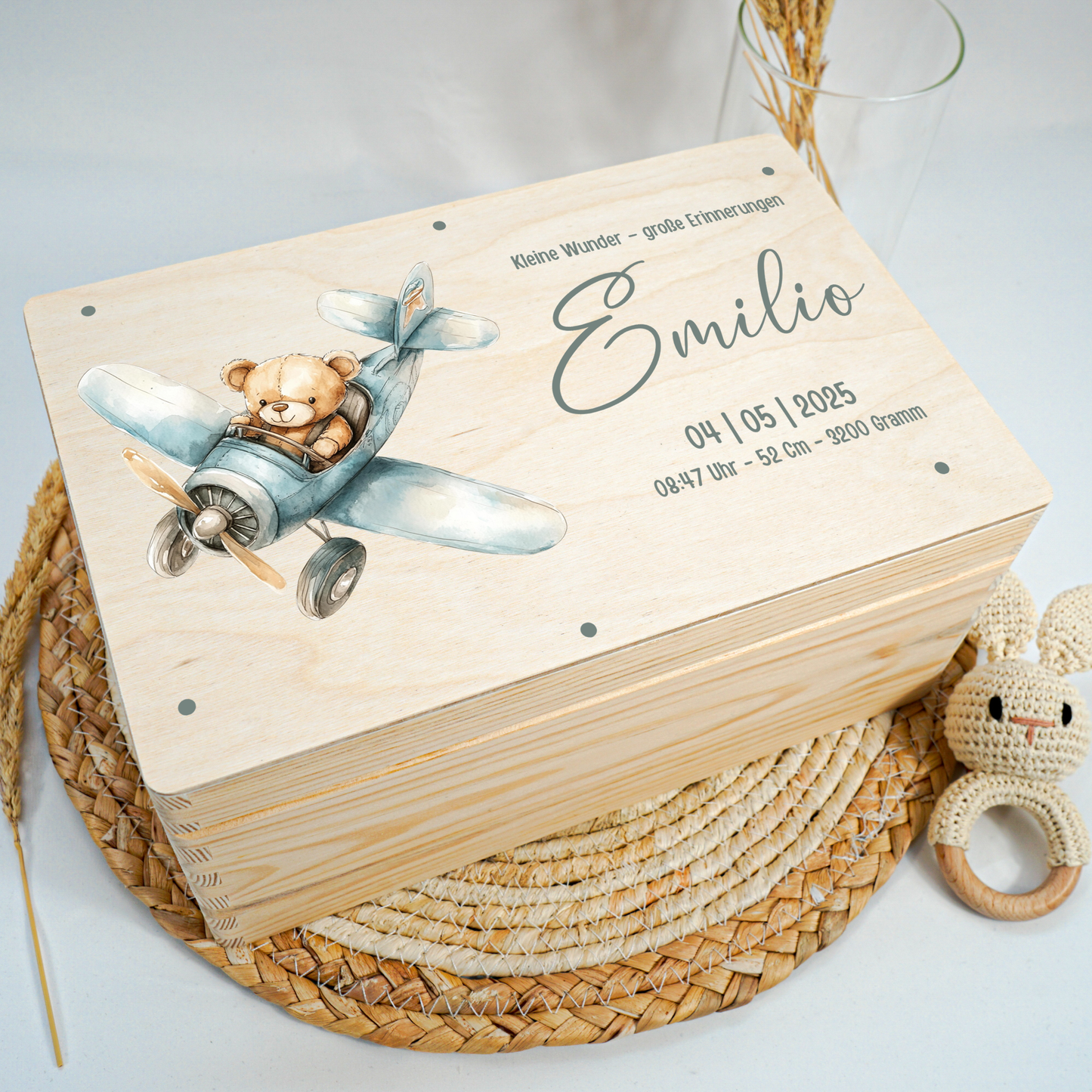 Personalized Memory Box - Baby Lion