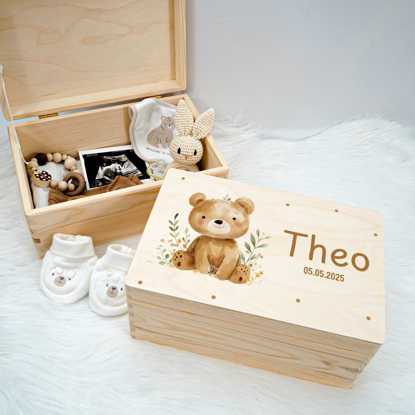 Personalized Memory Box - Baby Lion