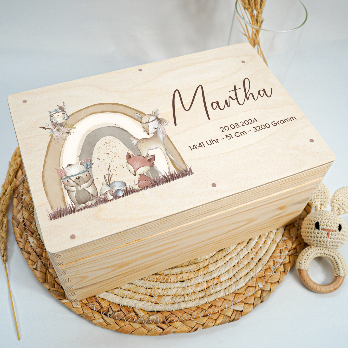 Personalized Memory Box - Baby Lion