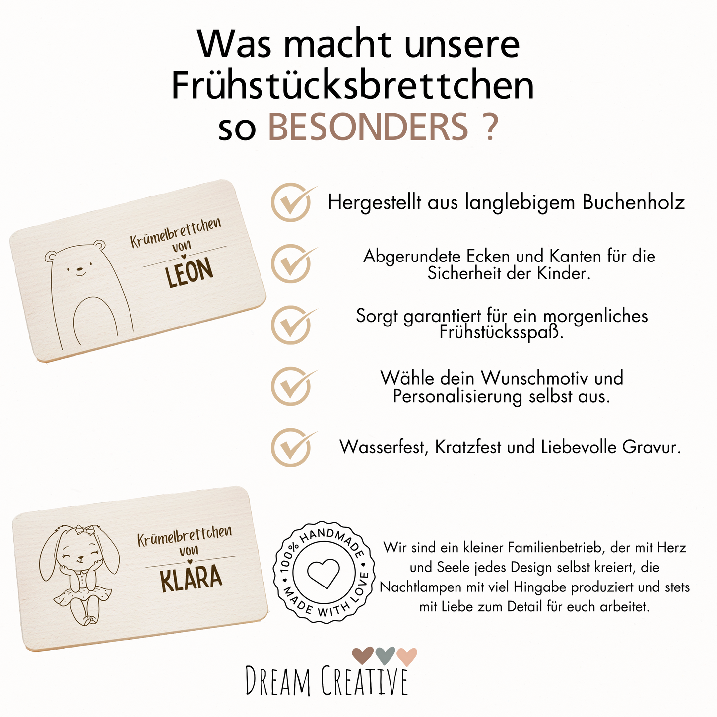 Frühstücksbrettchen Personalisiert - Safari Animals