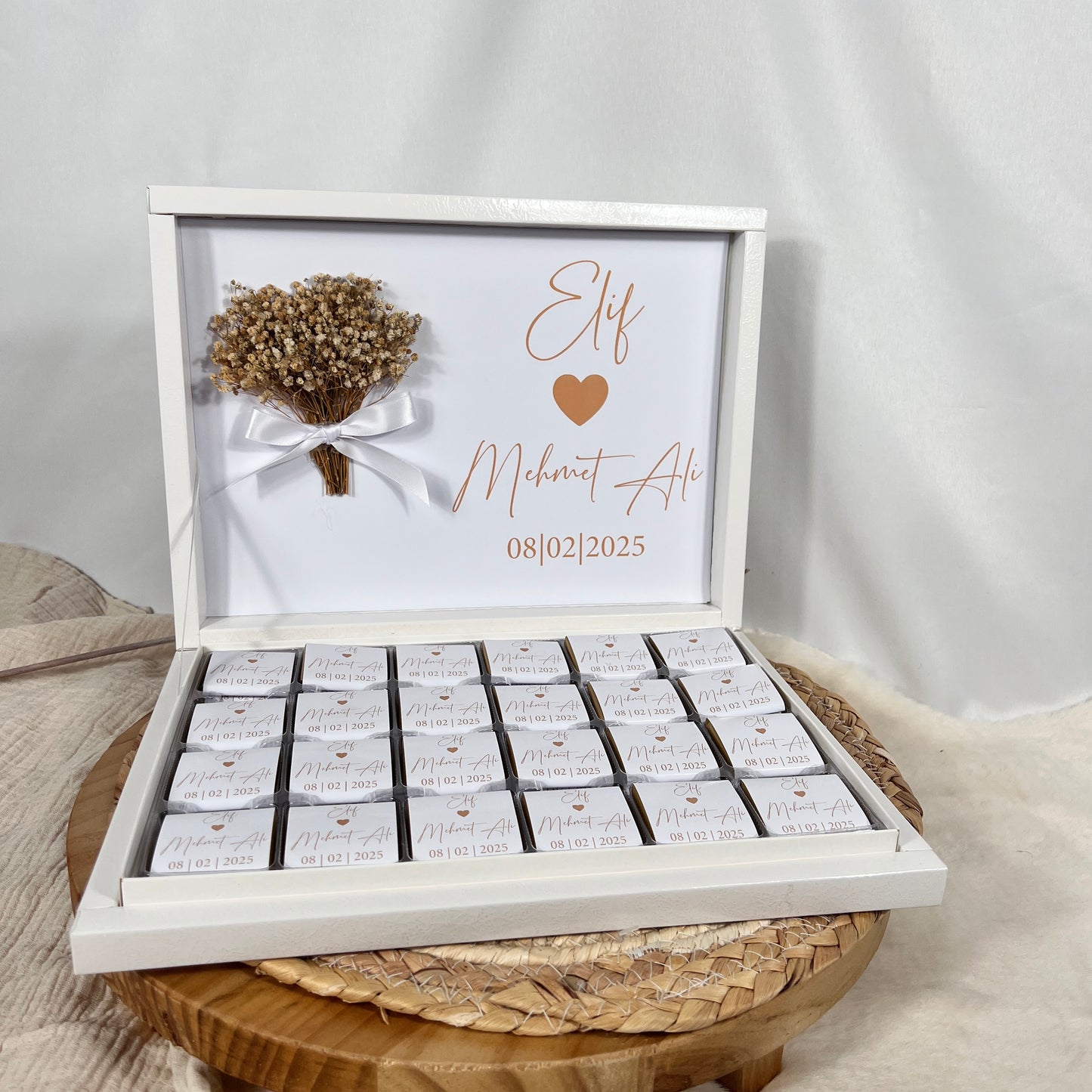 Schokobox Personalisiert - Golden Heart Love