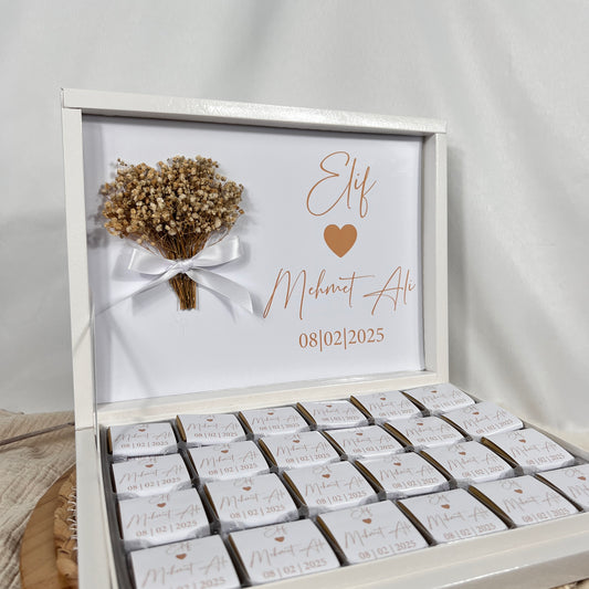 Schokobox Personalisiert - Golden Heart Love
