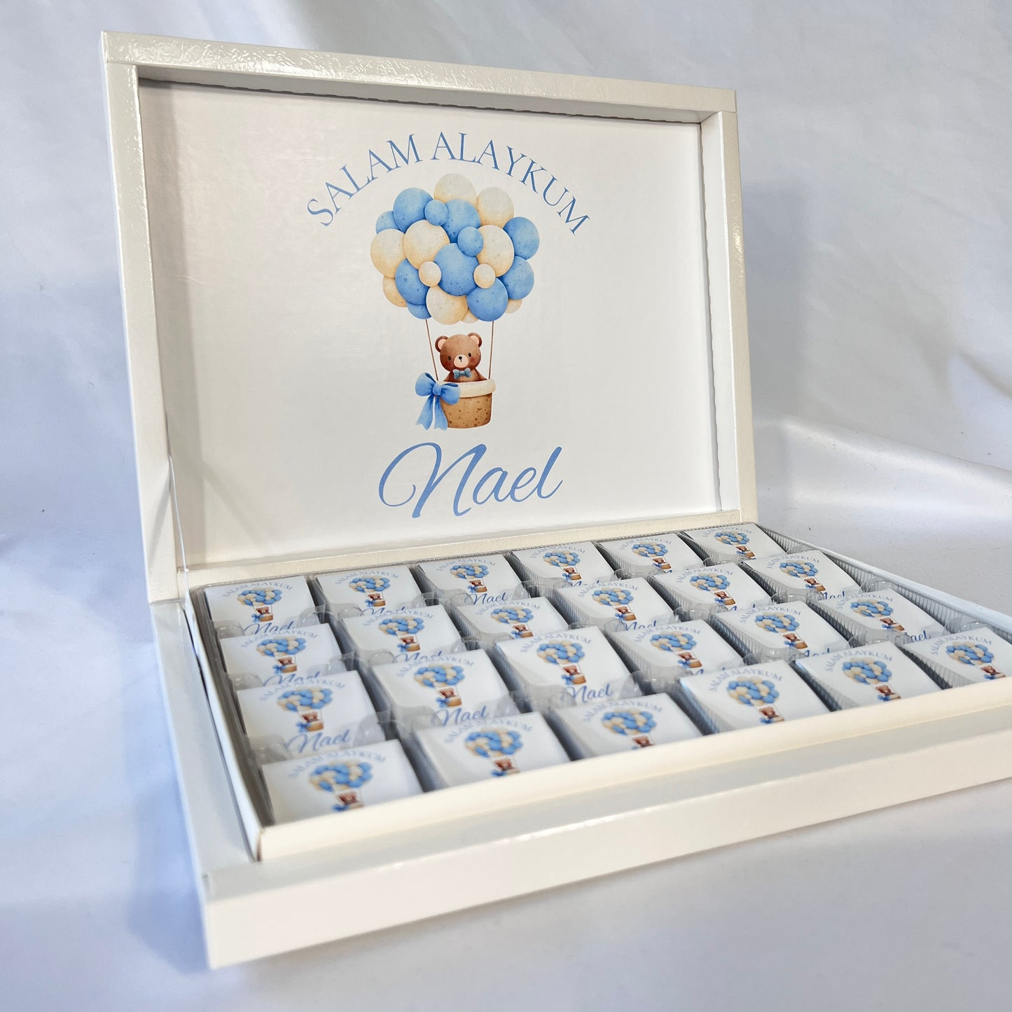 Chocolate Box Personalized - Teddy Bear Beige