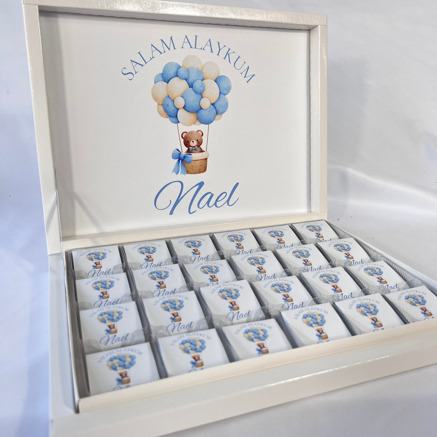 Chocolate Box Personalized - Teddy Bear Beige