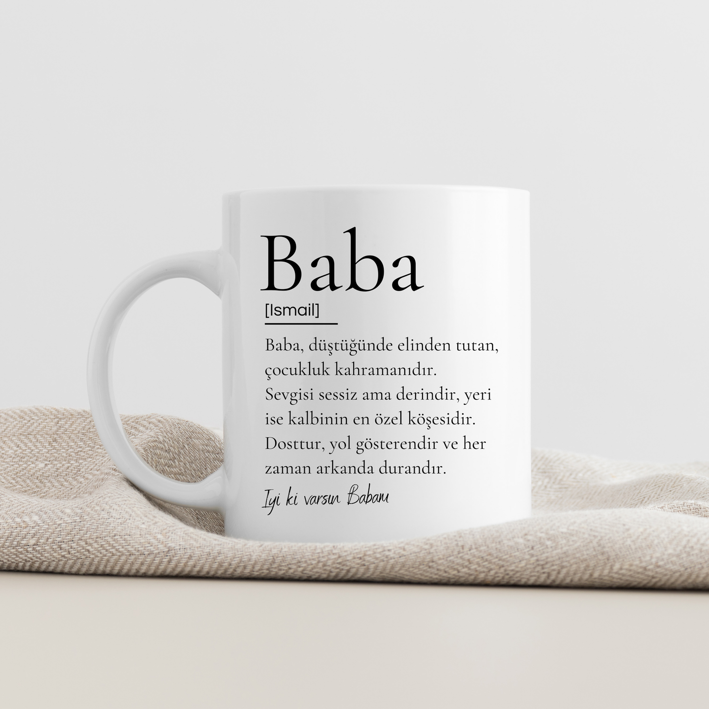Personalisierte Tasse - Baba Definition