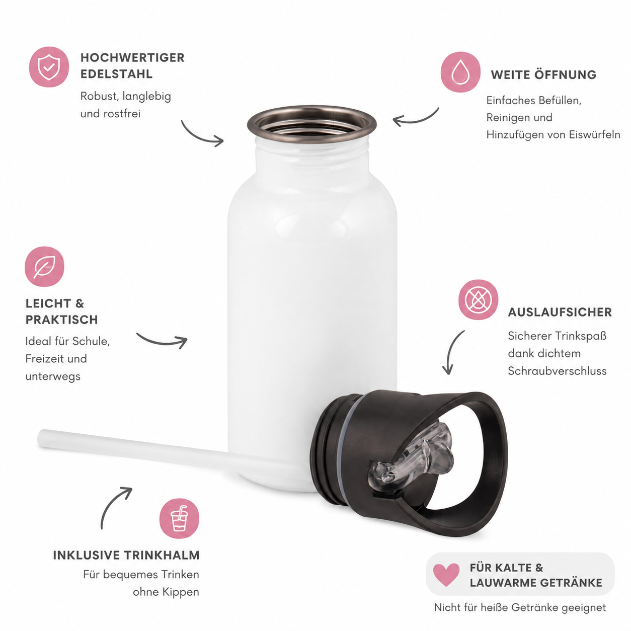 Trinkflasche personalisiert - Süße Biene