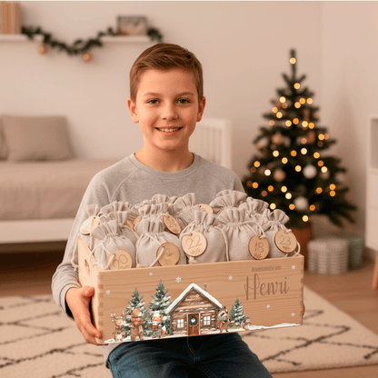 Adventskalender personalisiert zum befüllen - Festliche Freunde