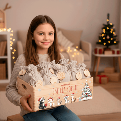 Adventskalender personalisiert zum befüllen - Besinnliche Weihnachten
