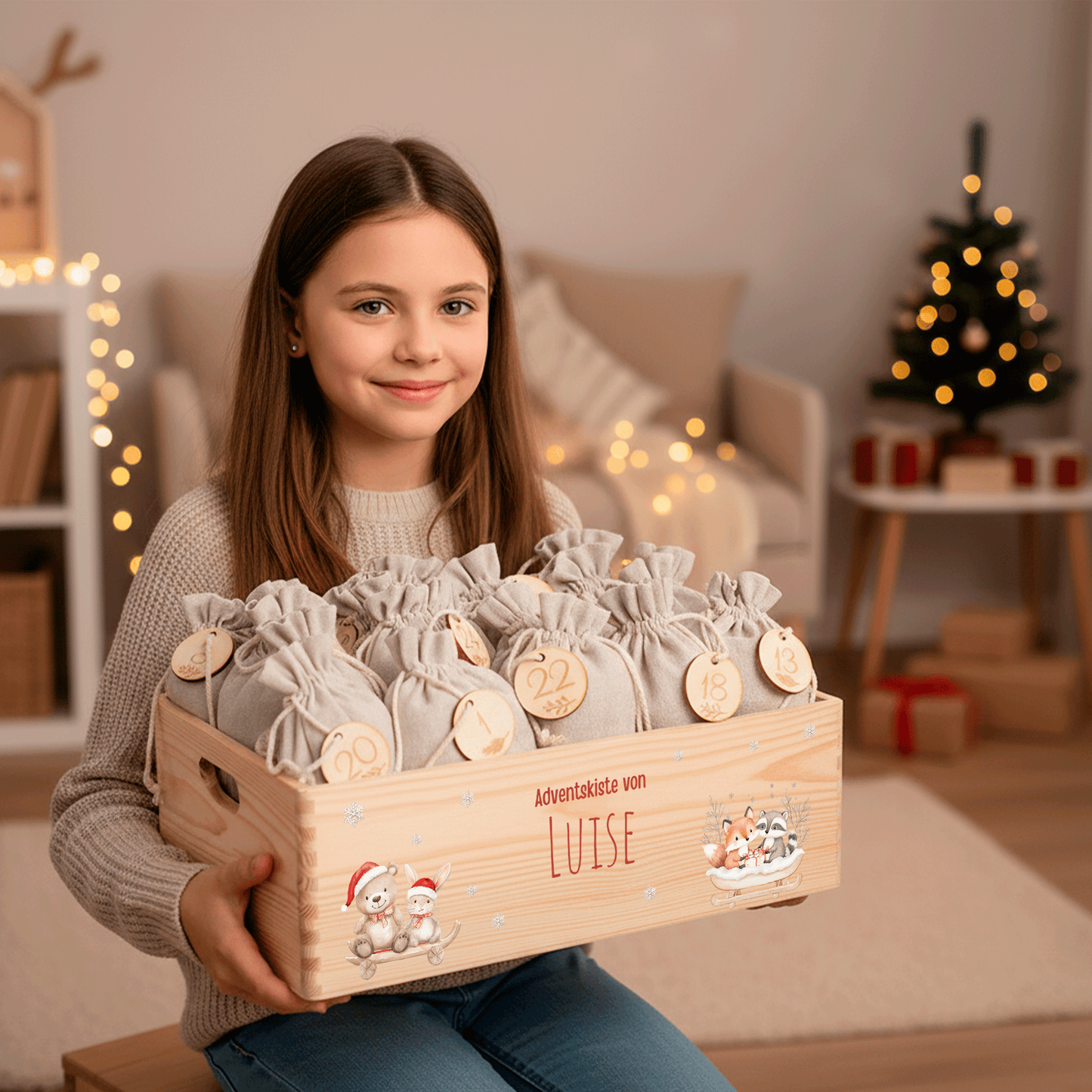 Adventskalender personalisiert zum befüllen - Weihnachtszauber