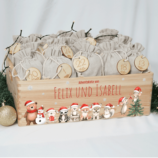 Adventskalender personalisiert zum befüllen - Christmas Friends