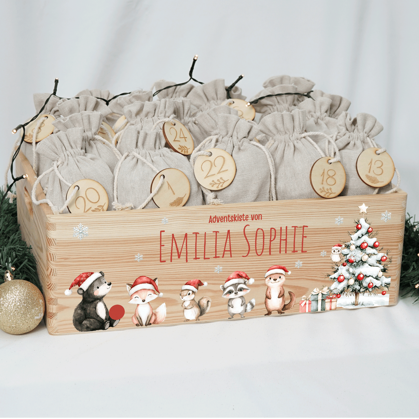 Adventskalender personalisiert zum befüllen - Besinnliche Weihnachten