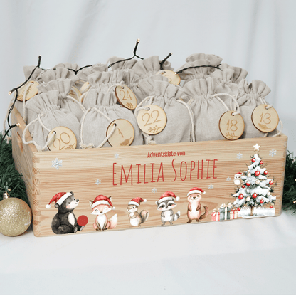 Adventskalender personalisiert zum befüllen - Besinnliche Weihnachten