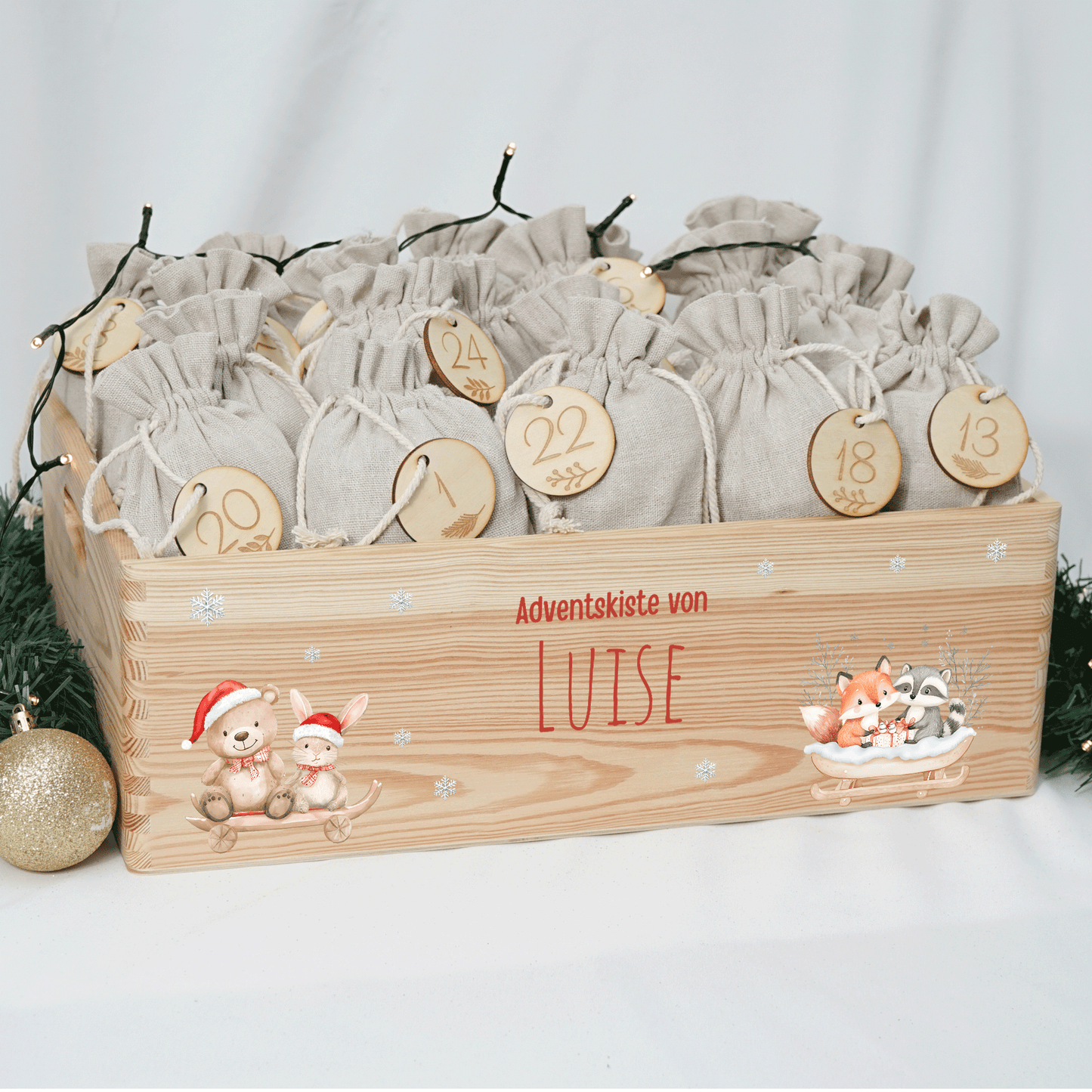 Adventskalender personalisiert zum befüllen - Weihnachtszauber