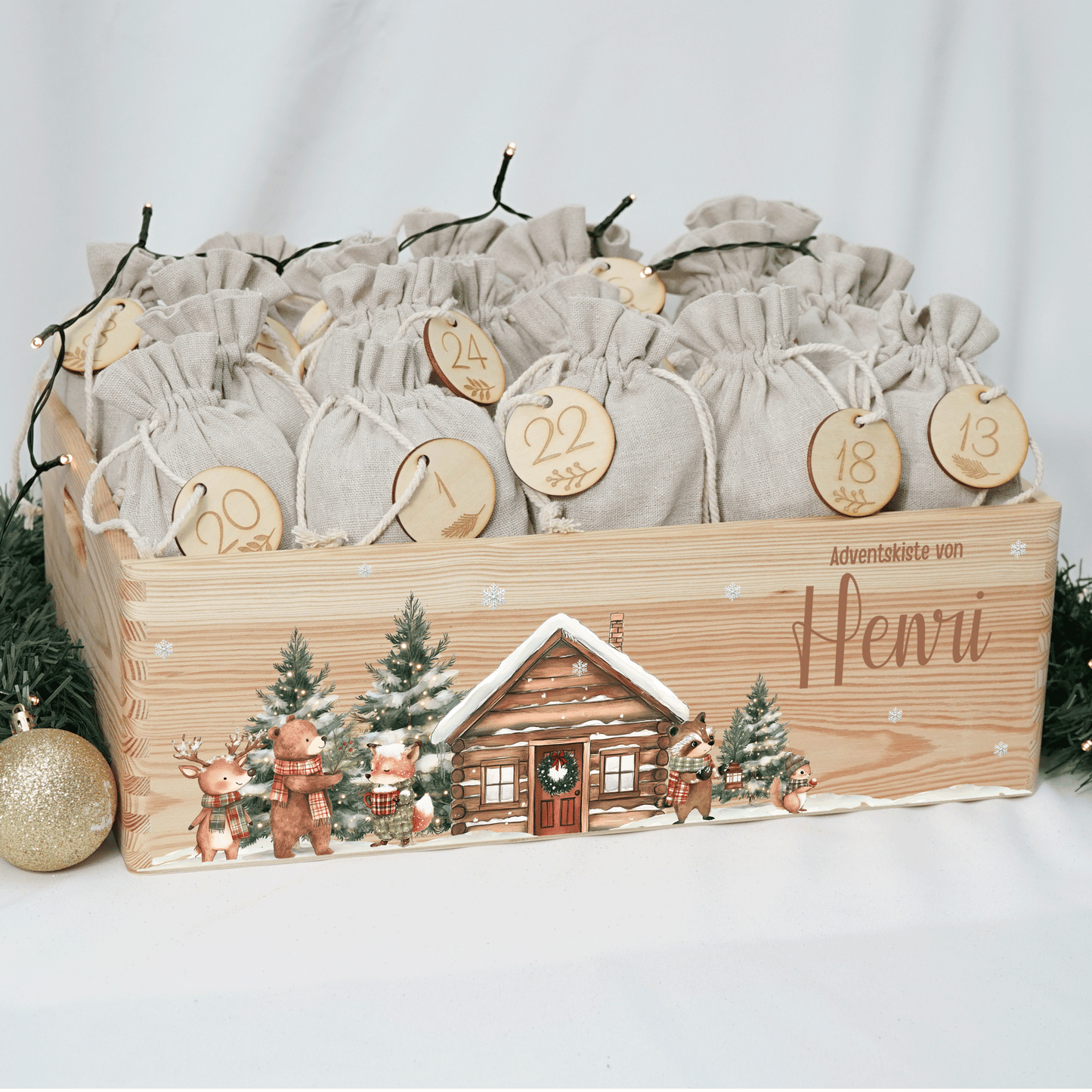 Adventskalender personalisiert zum befüllen - Festliche Freunde