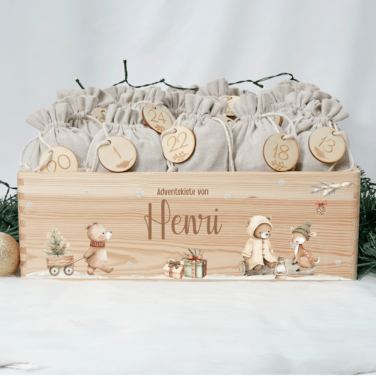 Adventskalender personalisiert zum befüllen - Bärenfreunde