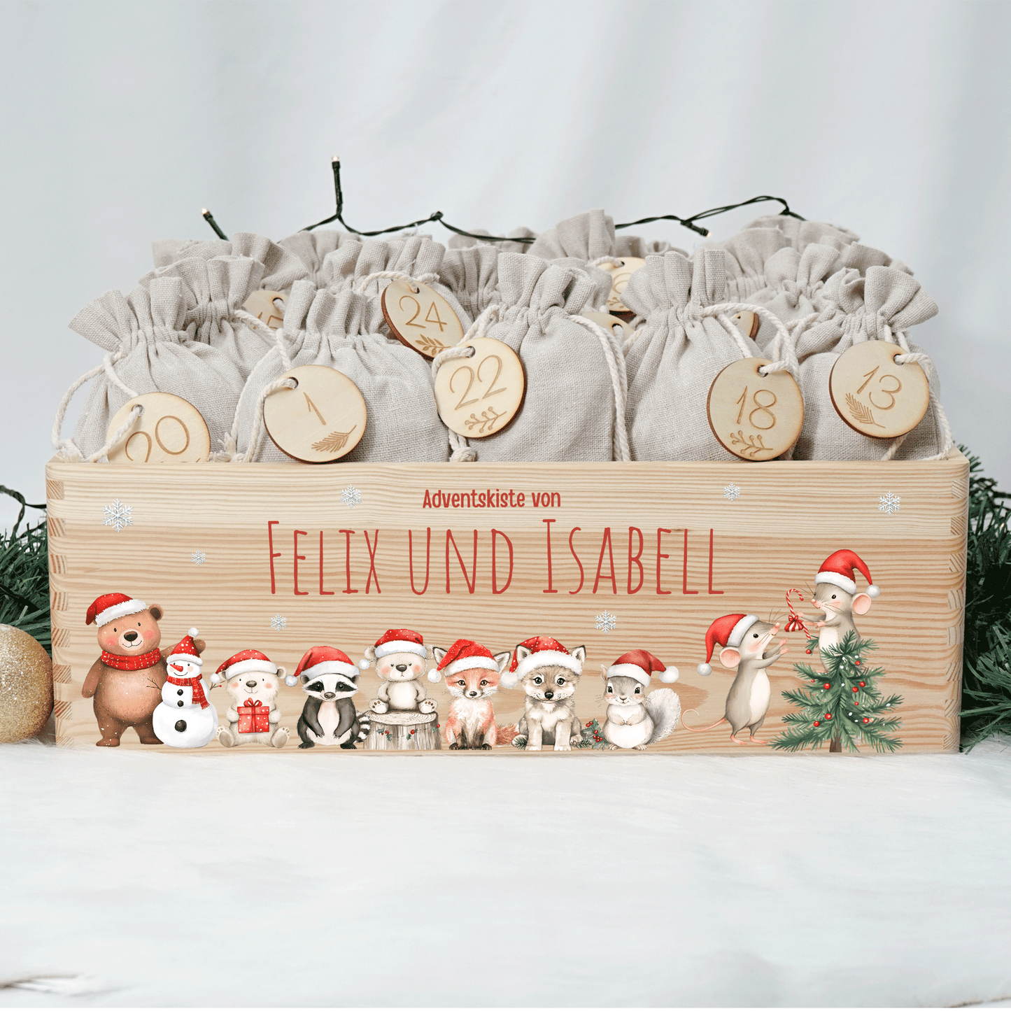 Adventskalender personalisiert zum befüllen - Christmas Friends