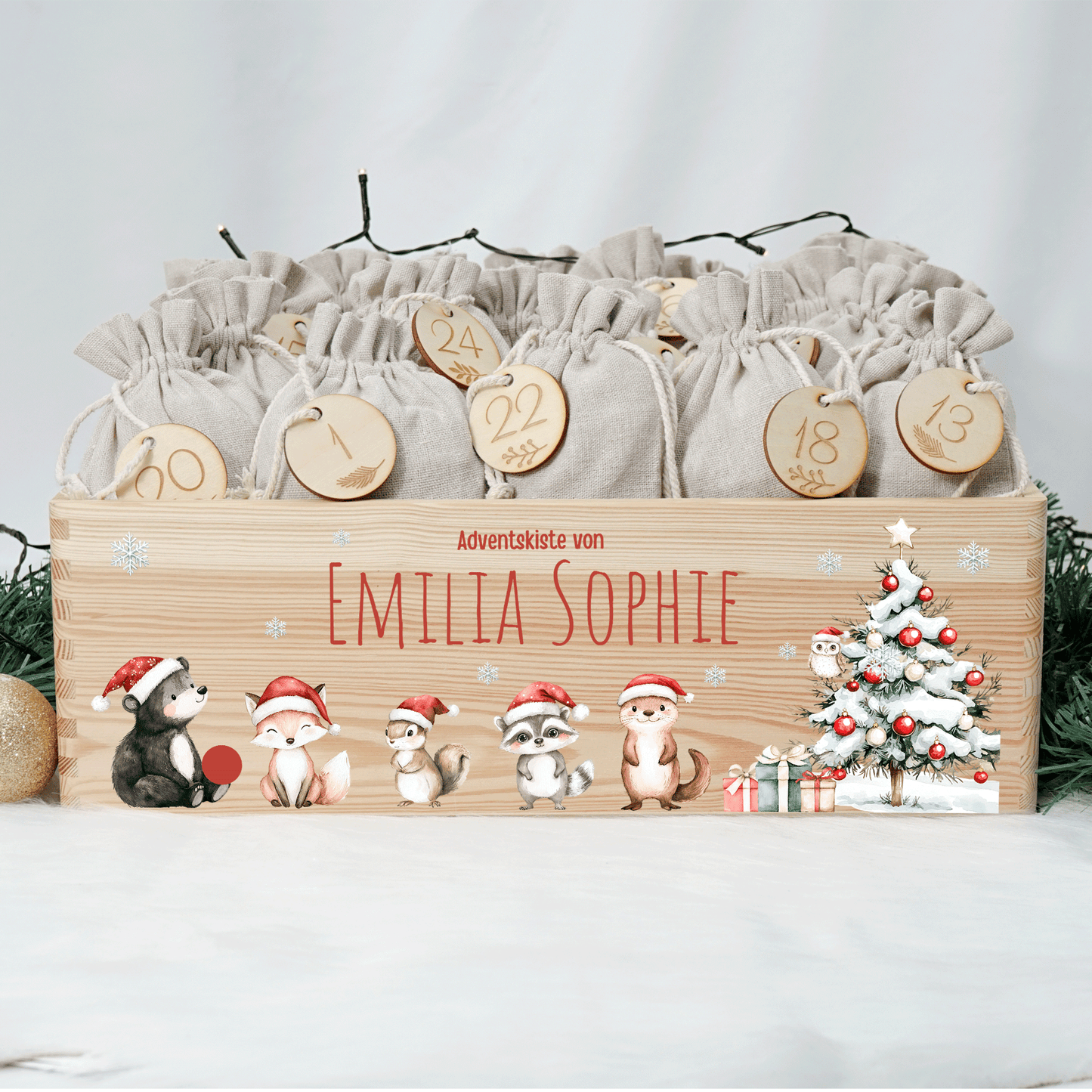 Adventskalender personalisiert zum befüllen - Besinnliche Weihnachten
