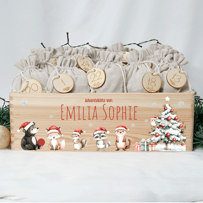 Adventskalender personalisiert zum befüllen - Besinnliche Weihnachten