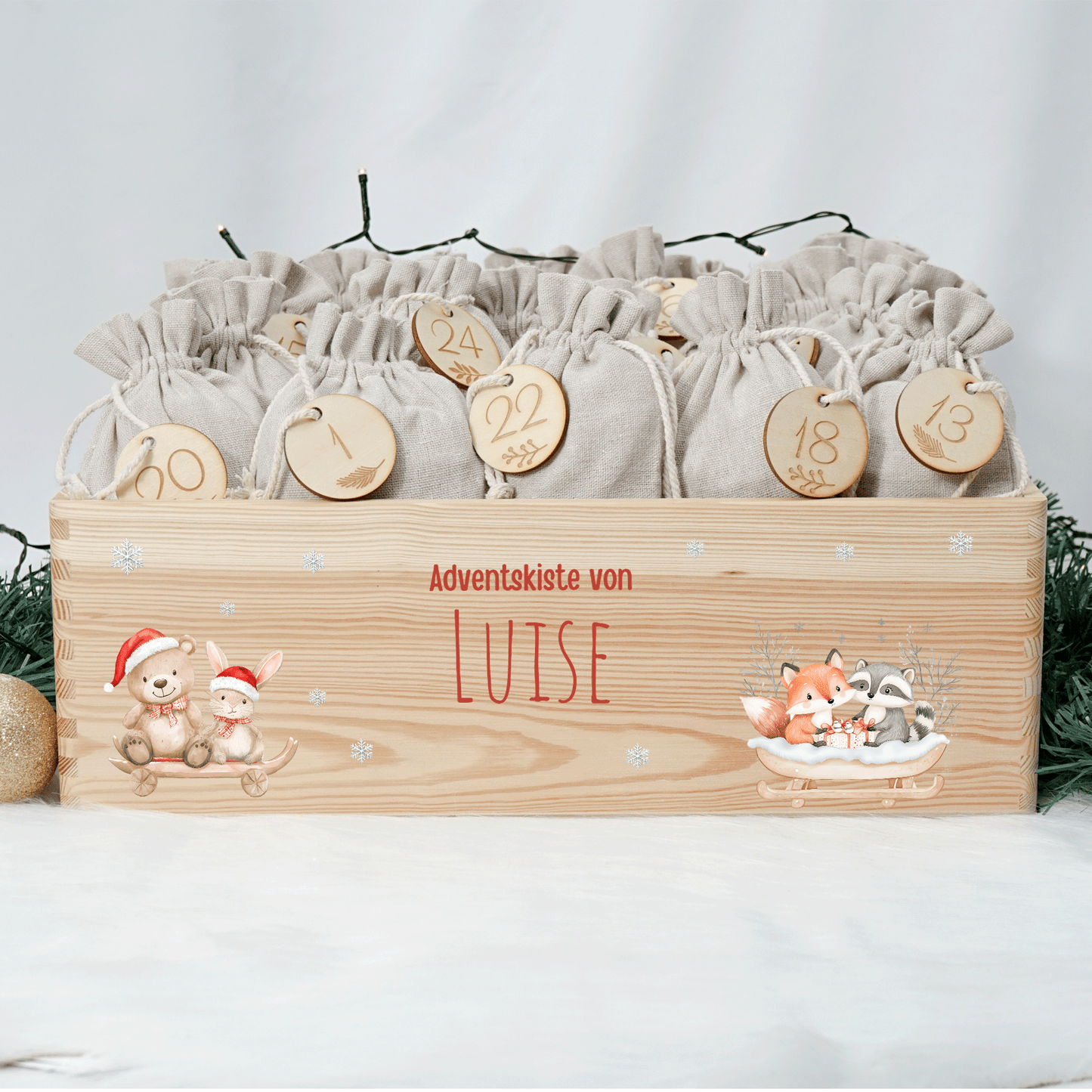 Adventskalender personalisiert zum befüllen - Weihnachtszauber