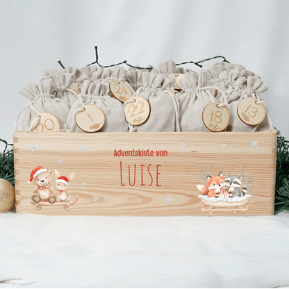 Adventskalender personalisiert zum befüllen - Weihnachtszauber