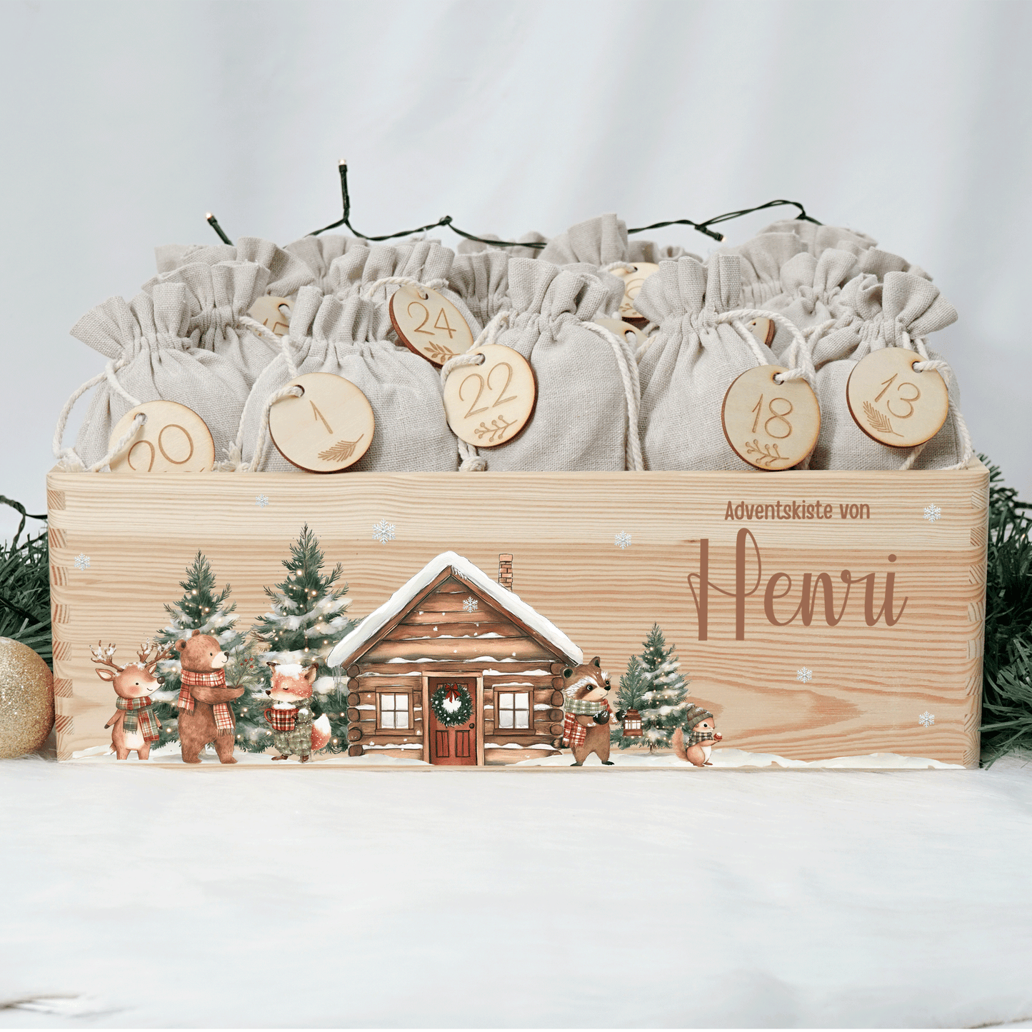 Adventskalender personalisiert zum befüllen - Festliche Freunde