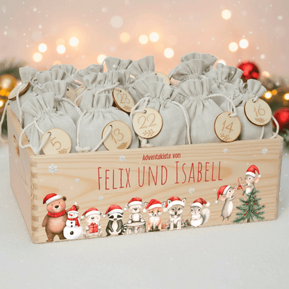 Adventskalender personalisiert zum befüllen - Christmas Friends