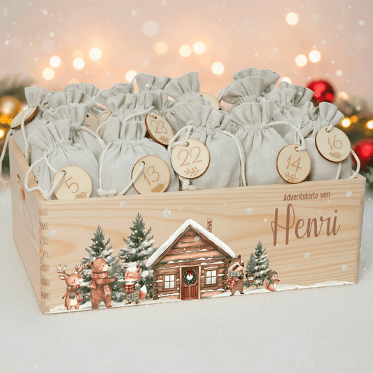 Adventskalender personalisiert zum befüllen - Festliche Freunde