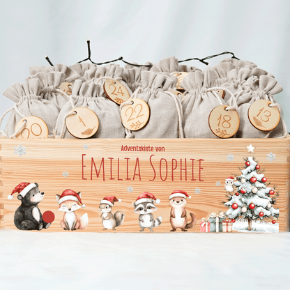 Adventskalender personalisiert zum befüllen - Besinnliche Weihnachten