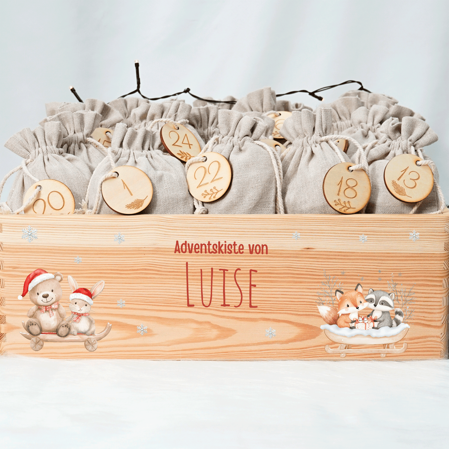 Adventskalender personalisiert zum befüllen - Weihnachtszauber