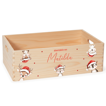 Adventskalender personalisiert zum befüllen - Weihnachtliche Bärenfreunde
